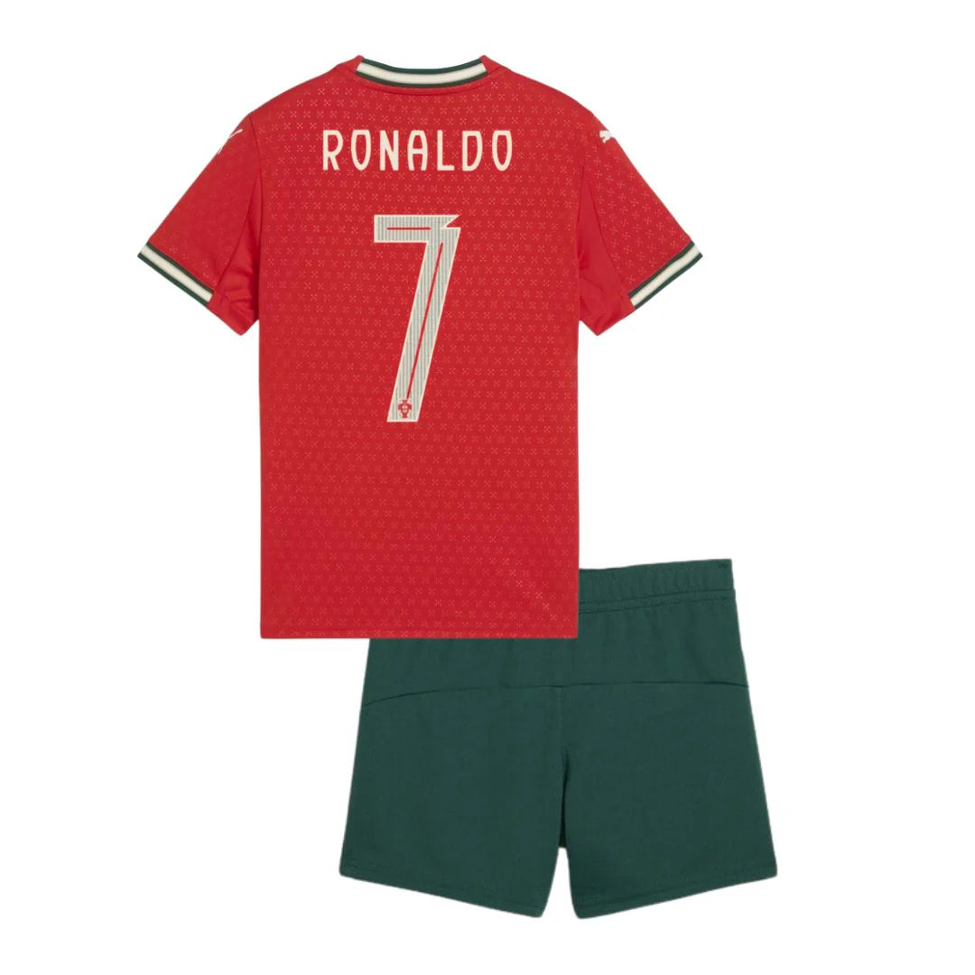 Conjunto Niño Portugal Home 2025 | Ronaldo #7