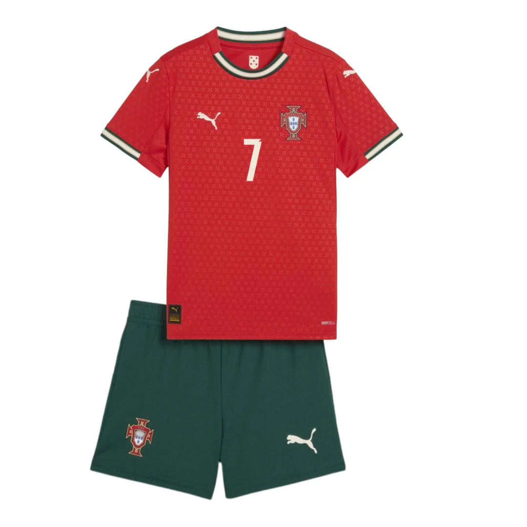 Conjunto Niño Portugal Home 2025 | Ronaldo #7