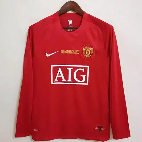 Manchester United Home Retro 2008 | Long Sleeve | Ronaldo #7