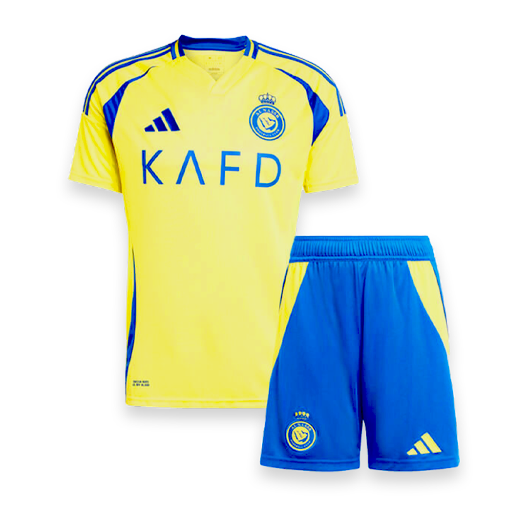 Conjunto Niño Al Nassr Home Kit (Ronaldo 7) 2024/25