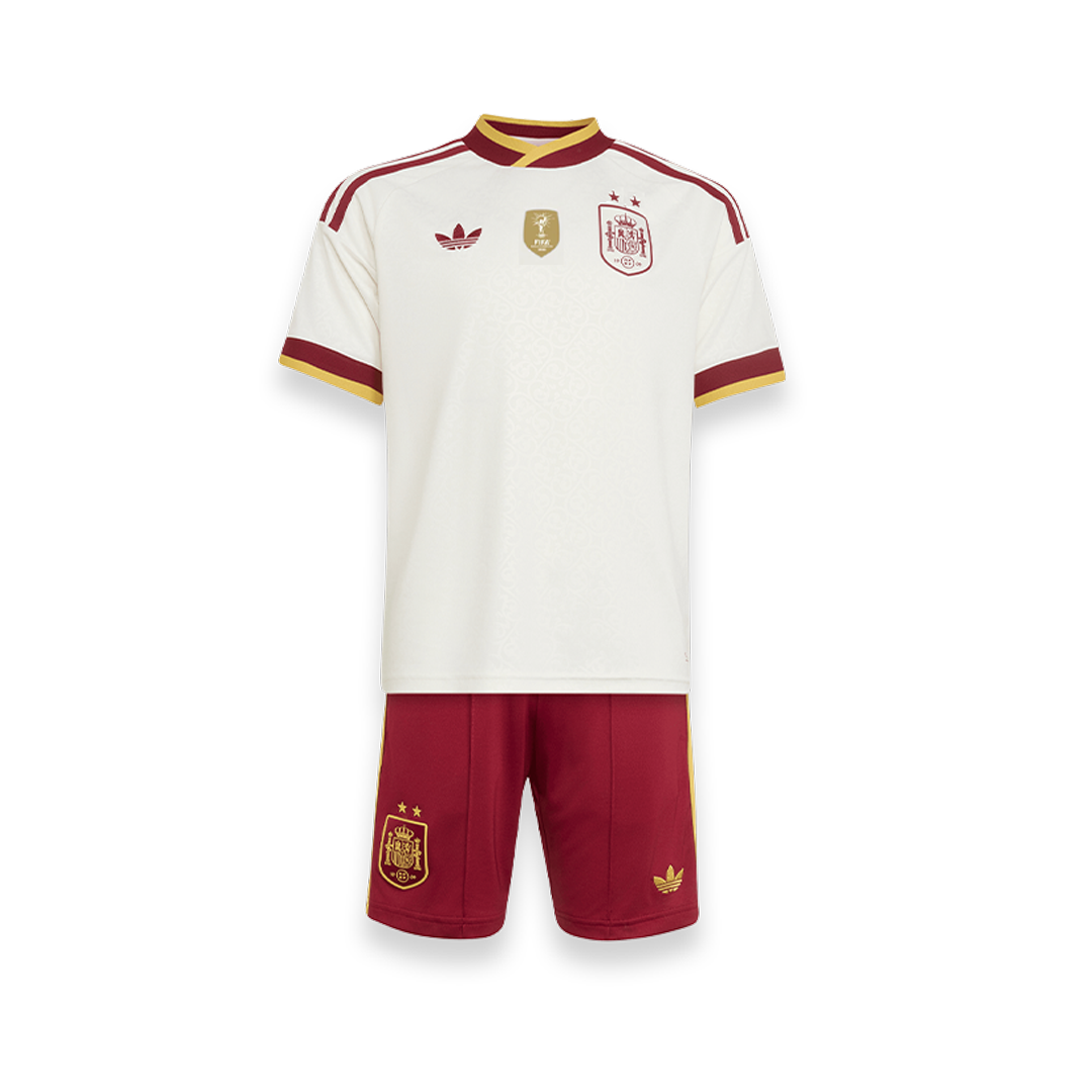 Conjunto de niño España Away Campeones del Mundo 2026
