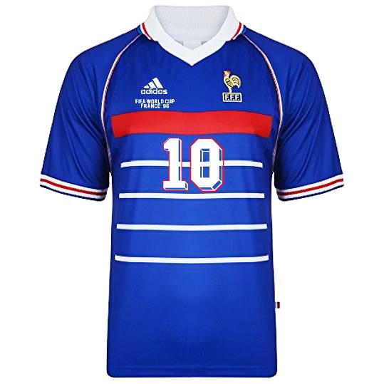Francia Home Retro 1998 - Zidane #10