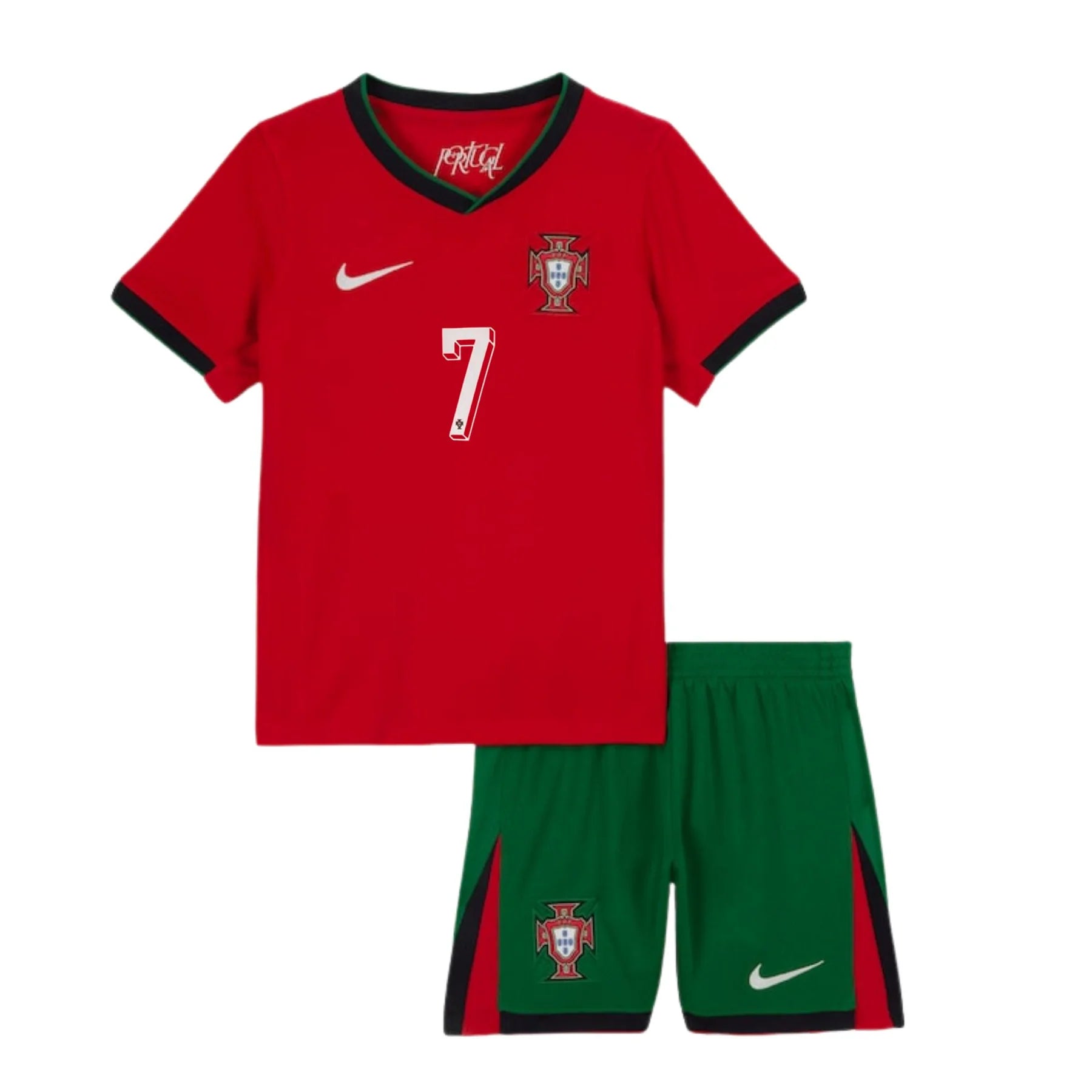 Conjunto Niño Portugal Home 2024 (Ronaldo #7)