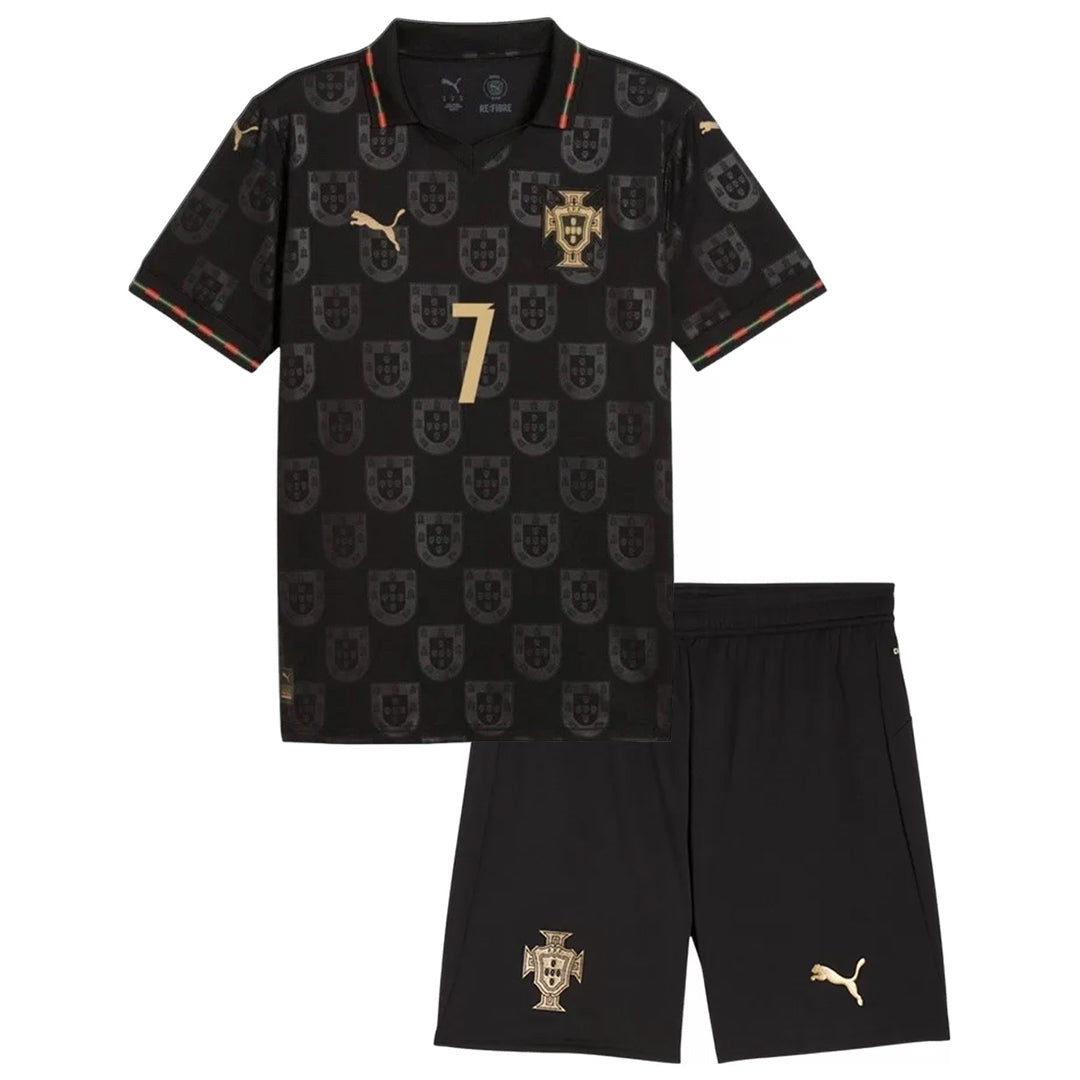 Conjunto de niño Portugal "Black Panther" 2026 | Ronaldo #7