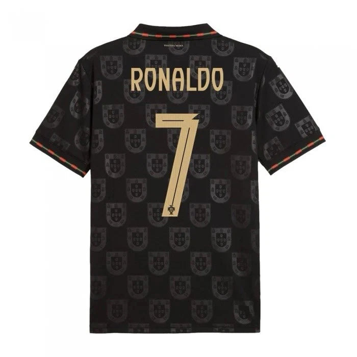 Conjunto de niño Portugal "Black Panther" 2026 | Ronaldo #7